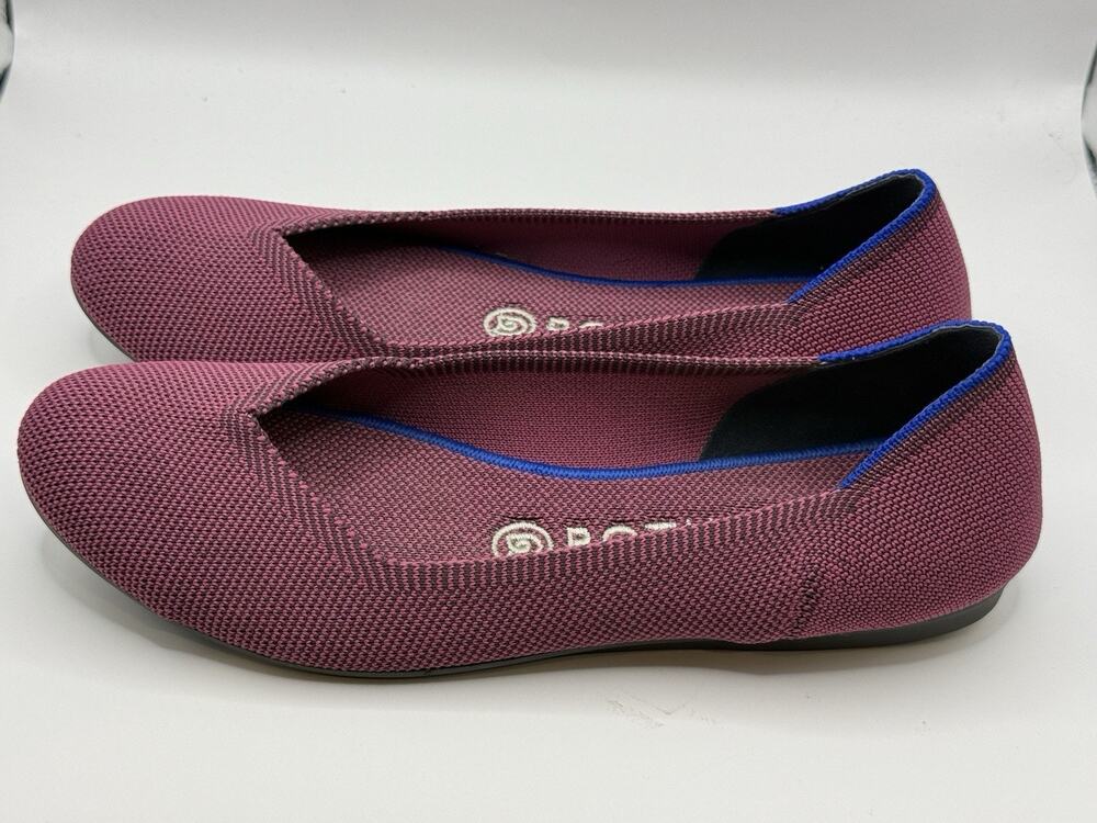 Rothy's The Flat Size 8 Purple Slip On Shoes Comfort Ballet Flats
